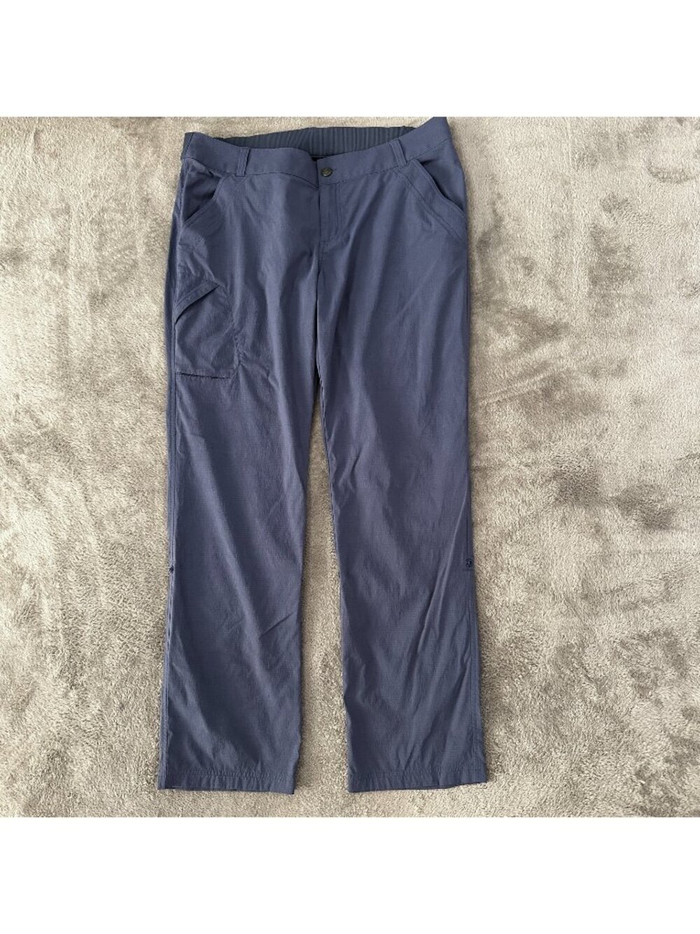 Marmot Blue Outdoor Hiking Pants Women's 14 Convertible Nylon Stretch